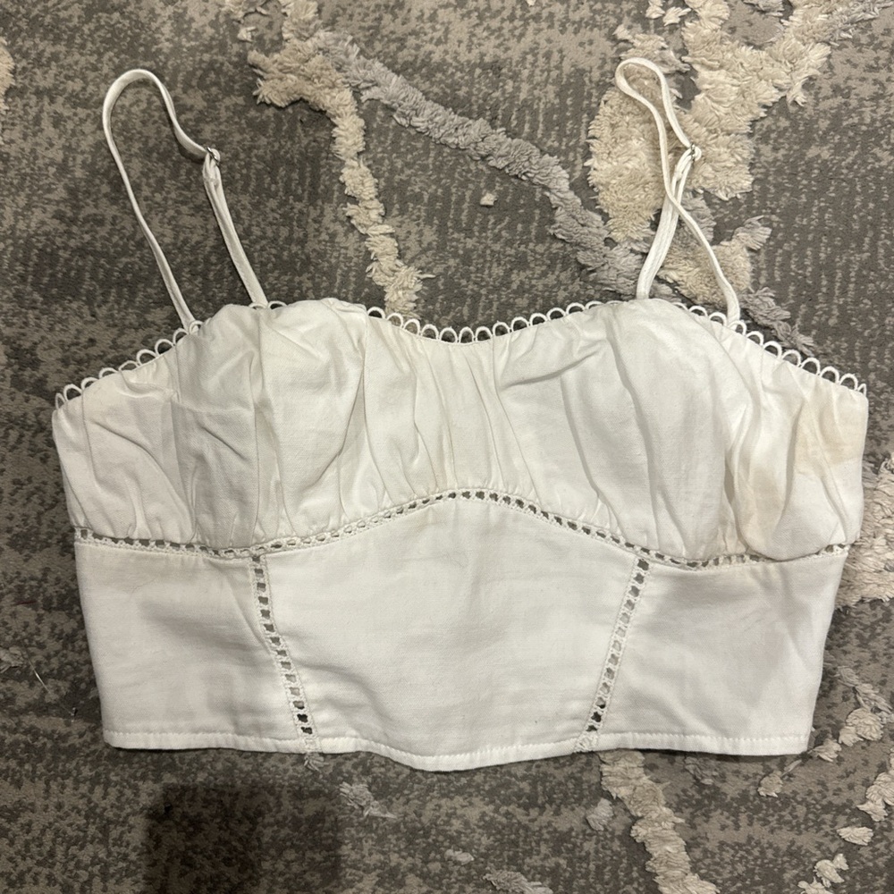 Bershka Elegant White Top